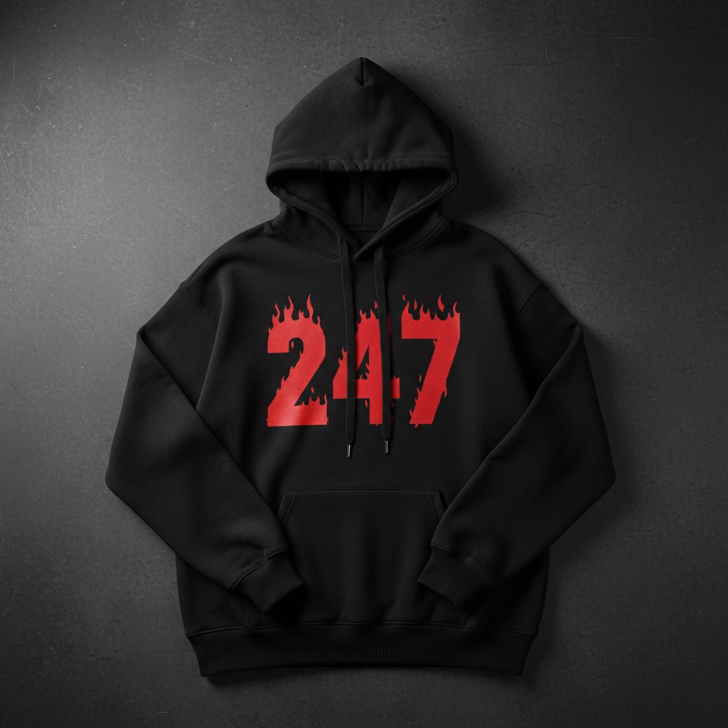 TBY 247 Oversized Hoodie - Black